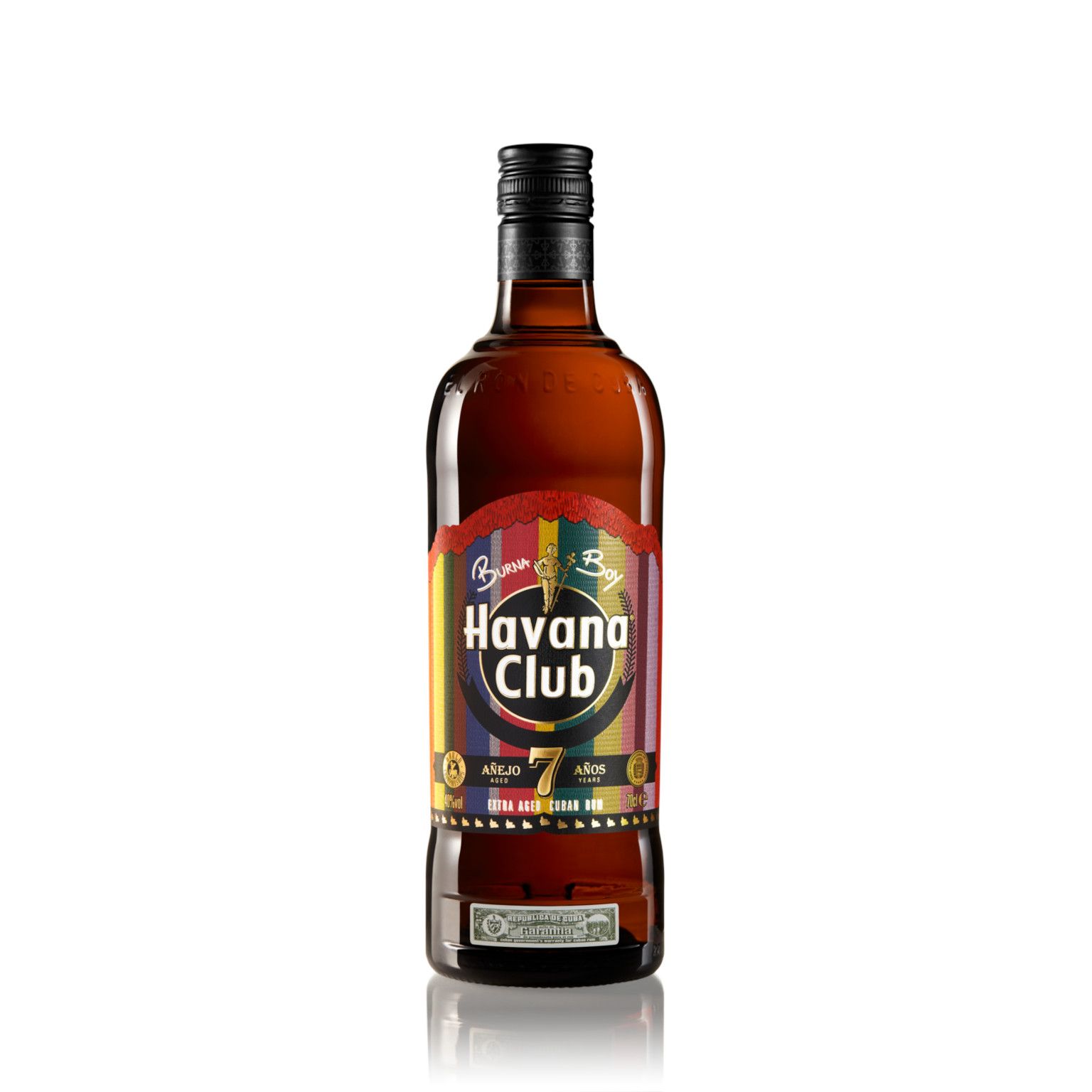  Textcase einfaches Produkt - Havana Club Añejo 7 Años Burna Boy 0,7L (40% Vol.)